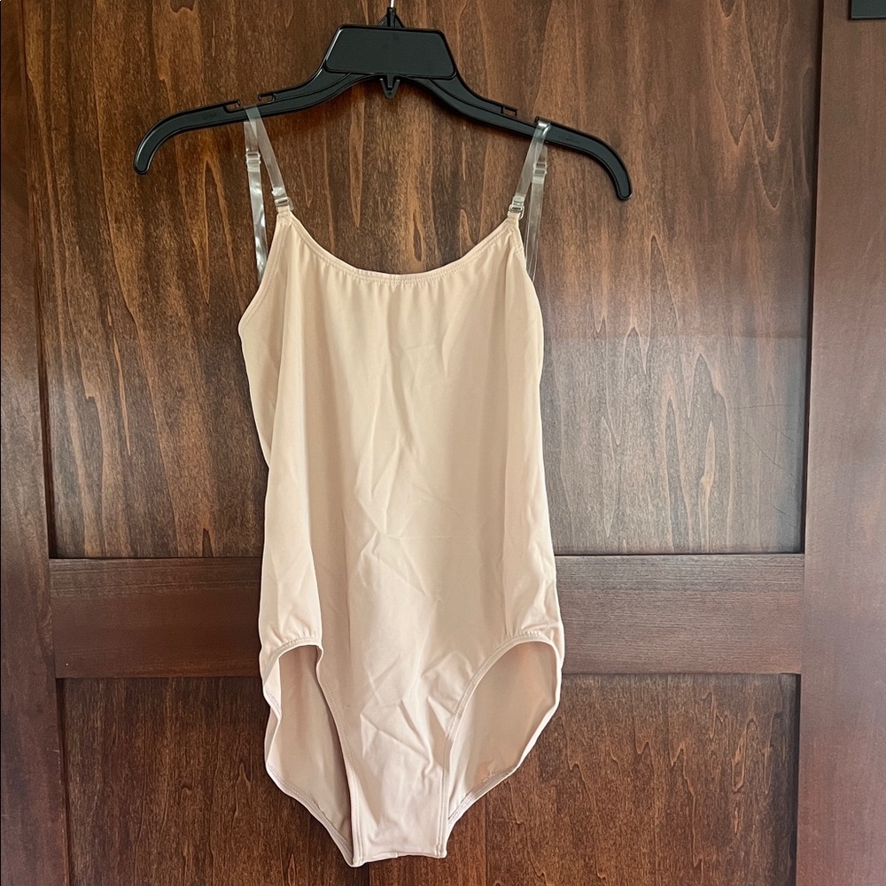 Body Wrappers Nude Bodysuit with Transparent Straps